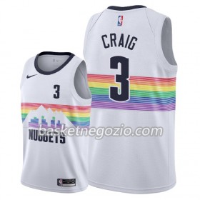 Canotte Uomo Denver Nuggets Torrey Craig 3 2018-19 Nike City Edition Bianco Swingman